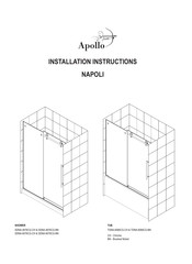 Apollo NAPOLI SDNA-4876CG-BN Installation Instructions Manual