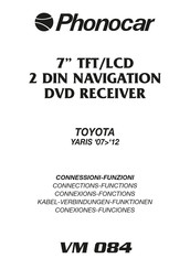 Phonocar VM 084 Connections/Functions