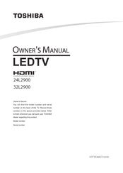 Toshiba LED TV Series Owner's Manual