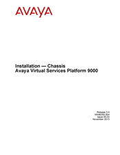 Avaya Virtual Services Platform 9000 Series Installation Manual