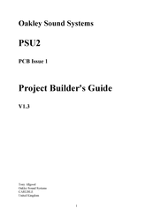 Oakley Sound PSU2 Builder's Manual