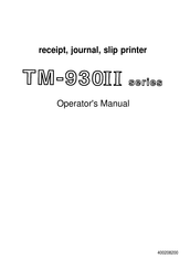 Epson TM-930II Series Operator's Manual