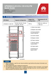 Huawei UPS5000-E-25K-FM Quick Manual