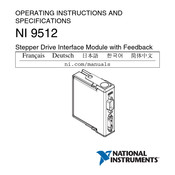 National Instruments NI 9512 Operating Instructions And Specifications