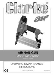 Clarke CNG1C Operating & Maintenance Instructions