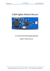 H-2 Technik Z-004 Manual