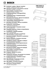 Bosch FRK 0019 A Product Description/Installation Manual