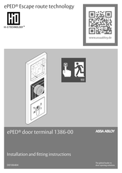 Assa Abloy ePED 1386-00 Installation And Fitting Instructions