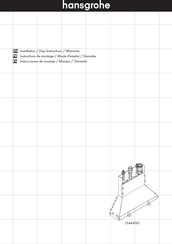 Hans Grohe 13444181 Installation/User Instructions/Warranty