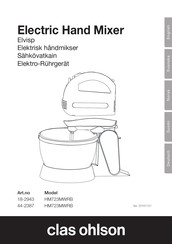 Clas Ohlson HM723MWRB Instruction Manual