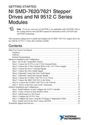 National Instruments NI SMD-7621 Getting Started