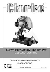 Clarke CON14110 Operation & Maintenance Instructions Manual