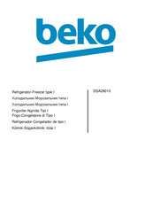 Beko DSA28010 Manual