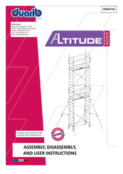 Duarib Altitude Steel 200 Series Assembly, Disassembly And User Instructions