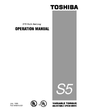 Toshiba VFS5-5160UPH  VFS5-5270UPH Operation Manual