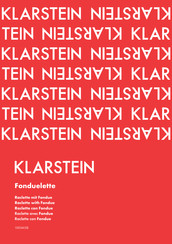 Klarstein 10034138 Manual