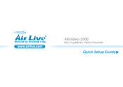 OvisLink Air Live AirVideo-2000 Quick Setup Manual