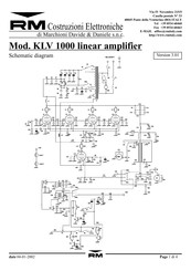 Rm KLV 1000 Schematic Diagram