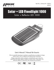Wagan Solar + LED Floodlight 1000 User Manual