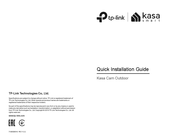 TP-Link Kasa Cam Outdoor Quick Installation Manual