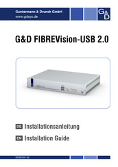 Guntermann & Drunck FIBREVision-USB 2.0 Installation Manual