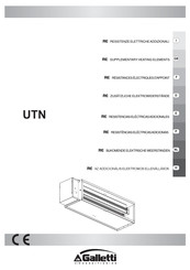 Galletti UTN 16 Manual