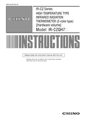 Chino IR-CZQH7T Instructions Manual
