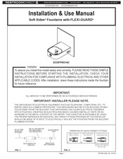 Elkay Soft Sides ECDFPW314C Installation & Use Manual