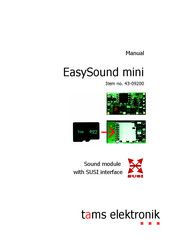 tams elektronik EasySound mini Manual