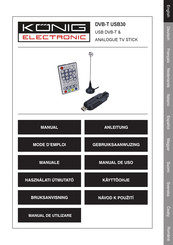 König Electronic DVB-T USB30 Manual