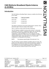 Codan C463 Installation Manual