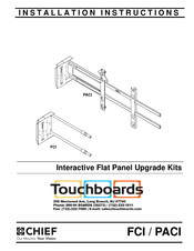 Touchboards CHIEF PACI Installation Instructions Manual