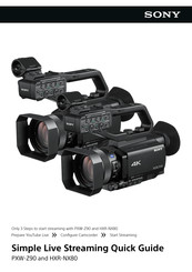 Sony HXR-NX80 Simple Live Streaming Quick Manual