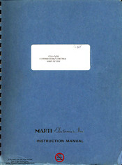 Marti Electronics CLA-40A Instruction Manual