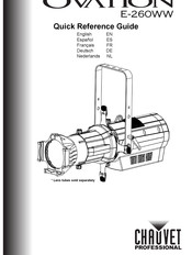 Chauvet Ovation E-260WW Quick Reference Manual