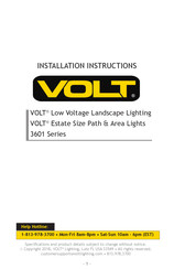 Volt 3601 Series Installation Instructions Manual