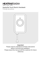 Heatrae Sadia Handy 3 NT Fitting Instructions Manual