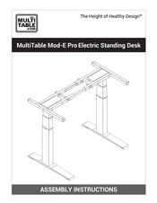 MultiTable Mod-E Pro Assembly Instructions Manual