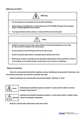 TECO JSDE-15 Manual