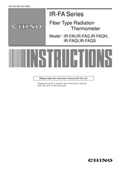 Chino IR-FAS Instructions Manual