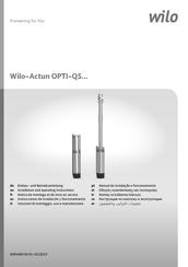 Wilo Actun OPTI-QSI Series Installation And Operating Instructions Manual