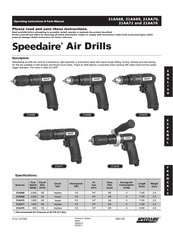 Speedaire 21AA69 Operating Instructions & Parts Manual