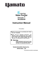 Yamato Pure Line WL320A Instruction Manual