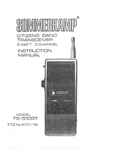 Sommerkamp TS-510GT Instruction Manual