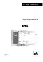 HBM TIM40 Mounting Instructions