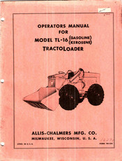 Allis-Chalmers TL-16 Operator's Manual