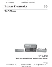 Extron electronics SGS 408 User Manual