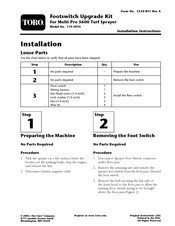 Toro 110-5076 Installation Instructions