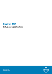 Dell Inspiron 3471 Setup And Specifications