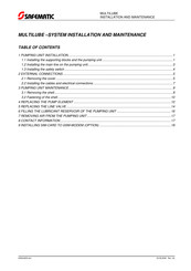 SAFEMATIC 361034B Installation And Maintenance Manual